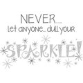 Wall Pops WallPops WPQ0748 Dull Your Sparkle Wall Quote Decals WPQ0748